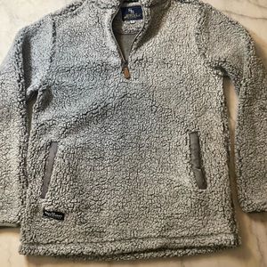 Simply Southern Oversized Fleece Sherpa Zip Pullover